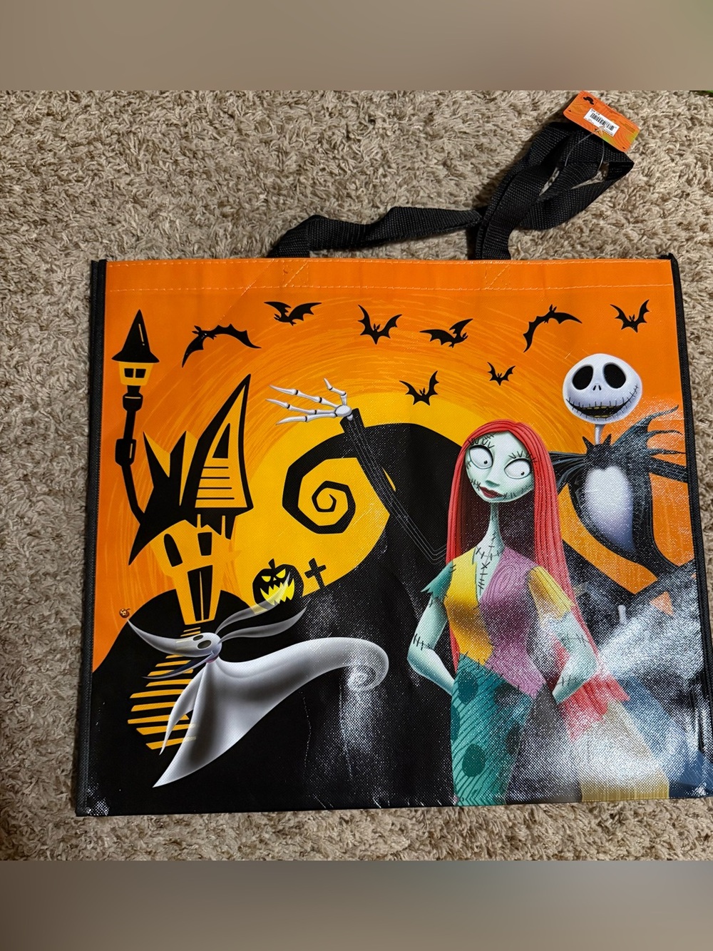 The Nightmare Before Christmas Orange Trick-or-Treat Tote Bag